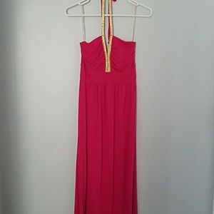 Floor length Pink dress